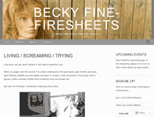 Tablet Screenshot of beckyfinefiresheets.com